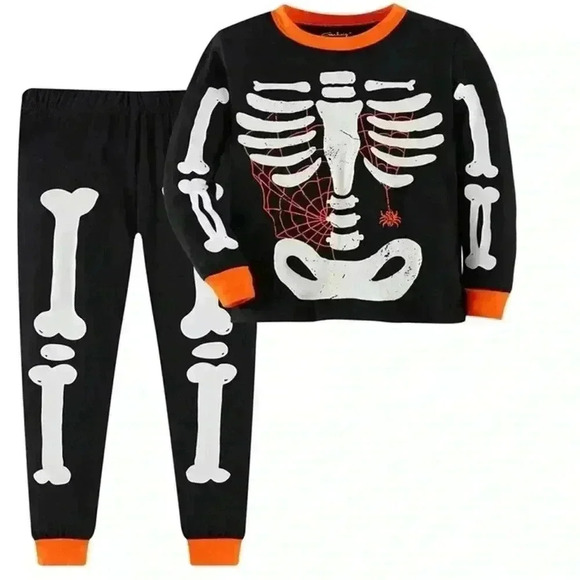 Amazon Other - Kids Skeleton Halloween pajama set